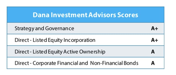 Dana Investment Advisor Scores