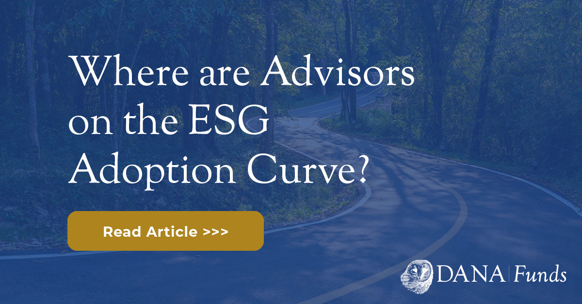 Where are Advisors on the ESG Adoption Curve?
