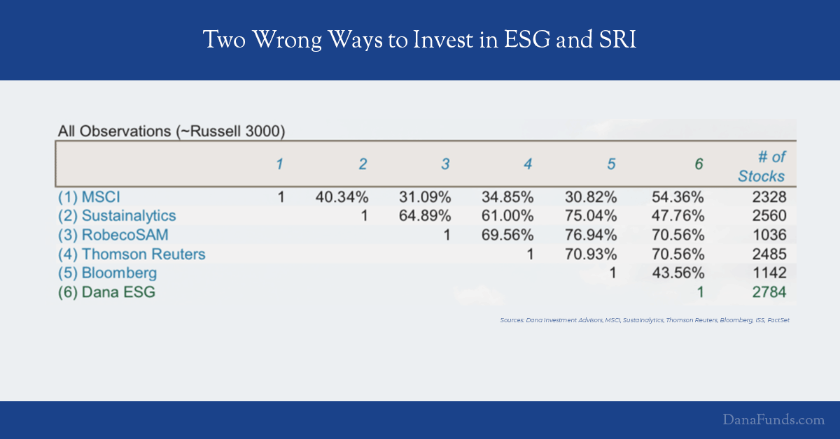 2 Wrong Ways to Invest in ESG and SRI