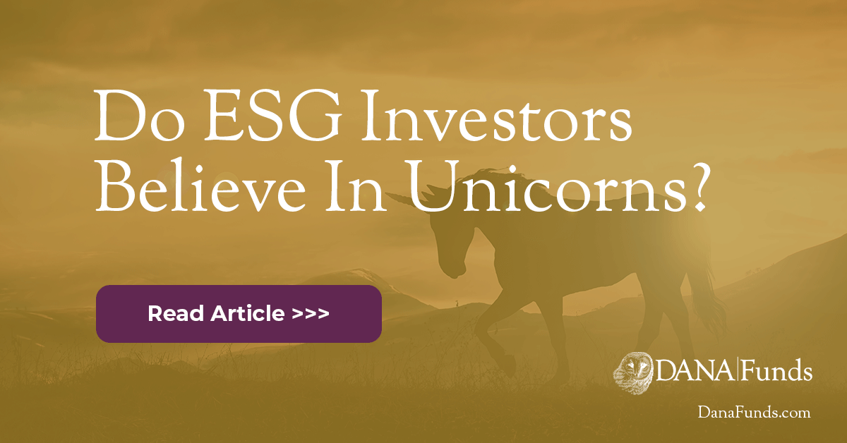 Do ESG Investors Believe In Unicorns?